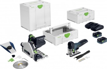 Festool 578027 18V TSC 55 K/PSC 420/TB M137 Cordless Sawing Combo Set £899.00